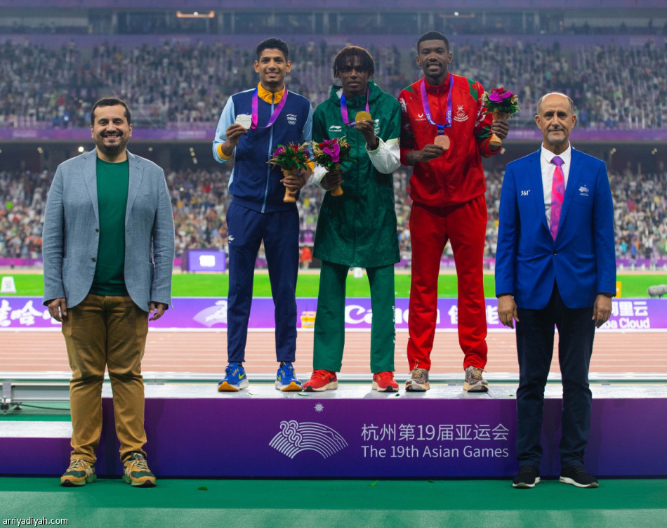 غزواني يهدي السعودية الذهبية الثانية