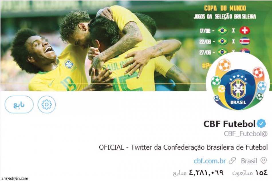 المكسيك..
الأكثر متابعة على تويتر