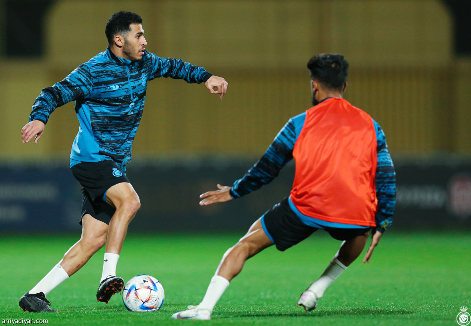 النصر.. مناورات قبل مواجهة الوحدة