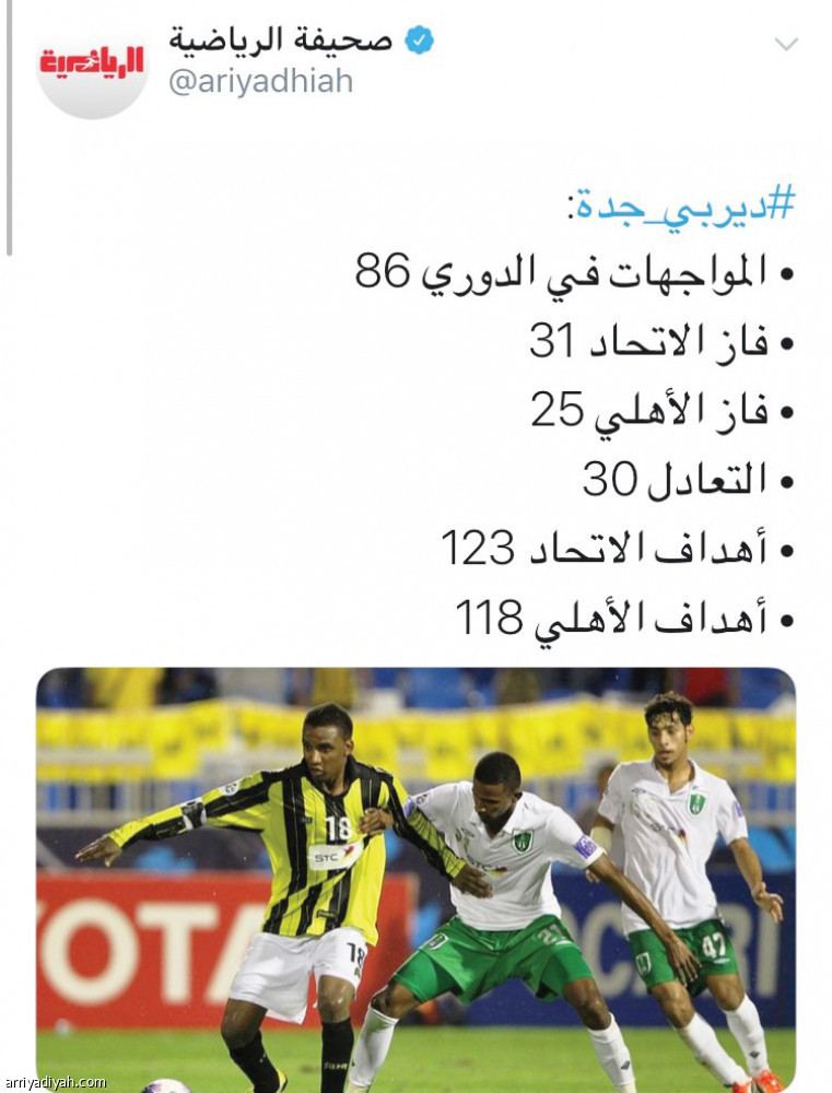 إحصاءات الرياضية: 400 ألف مشاهدة خلال 3 ساعات